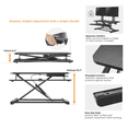 thumbnail image 4 of AnthroDesk Ergospring Standing Desk Converter - Standard, 4 of 10