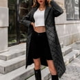 thumbnail image 2 of WEAIXIMIUNG Vestes Femmes Veste Matelassée pour Femme à Genou, Veste Légère Rembourrée avec Poches, 2 of 6