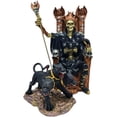 thumbnail image 2 of MORÍN Imágenes | Figura Decorativa | Paquete Santa Muerte Reina 32 cm y Perro de Tres Cabezas 14 cm | Resina Pintada a Mano (Negro), 2 of 5