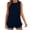 Navy, variant on fatyb Women's Tank Tops Ruffle Hem Sleeveless Tshirts Crewneck Casual Plain Lightweight Summer Blouses