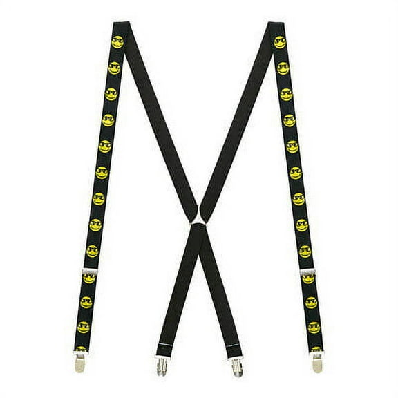SuspenderStore Nerd Suspenders - 1-Inch Wide Elastic - Clip - 2 Sizes