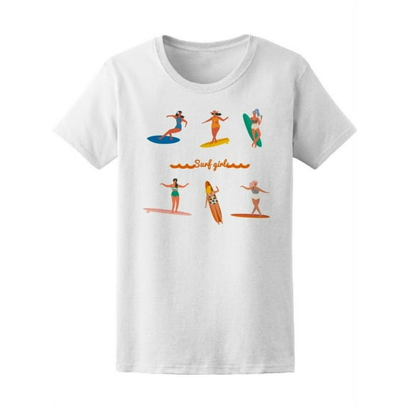 Cool Surfer Girls, Hobbies T-Shirt Women -Image by Shutterstock, Female x-Large