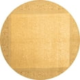 thumbnail image 1 of Ahgly Company Indoor Round Abstract Brown Contemporary Area Rugs, 7' Round, 1 of 4