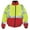 Lime / Red, variant on 6405 Hi-Visibility Premium Bomber Jacket with Rollaway hood and Reflective fabric | ANSI Class 3