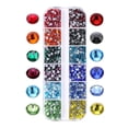 thumbnail image 4 of 1728-4320 piezas de de imitación para decoración de uñas, de imitación con parte posterior plana de cristal con pinzas de selecció Muticolor Macarena Adorno de pedrería, 4 of 4