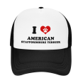 thumbnail image 2 of I Heart American Staffordshire Terrier Dog Love Pets Funny Trucker Hat Baseball Cap Unisex, 2 of 5