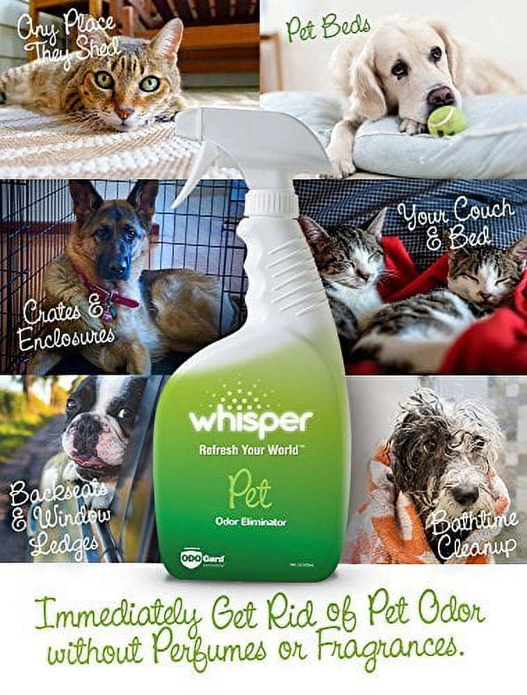 Whisper pet odor clearance eliminator