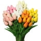 thumbnail image 5 of 10pcs tulipán imitación flor-blanco leche Adepaton LRWJ462-1, 5 of 7