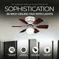 thumbnail image 2 of Westinghouse Hadley 30 Inch Ceiling Fan with Dimmable LED Light Fixture, 2 of 8