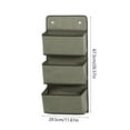 thumbnail image 6 of Bxaolu Over The Door Organizer, 3-Tier Behind Door Storage with 3 Pockets, Bathroom Storage Organization, Bedroom Organizer and Storage For Small Items, Grey, 2Pack, 6 of 7