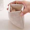 thumbnail image 4 of Leather Lipstick Case Travel Lipstick Bag Small Makeup Bag for Cosmetics Headphones Jewelry and Small Items Organizer, 4 of 7