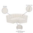 thumbnail image 2 of Meridian Furniture Arc Cream Boucle Fabric Modular Sectional, 2 of 9