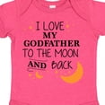 thumbnail image 4 of Inktastic I Love My Godfather to the Moon and Back Boys or Girls Baby Bodysuit, 4 of 5