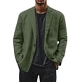 thumbnail image 2 of Blekii Mens Casual Sport Coat Blazer, Men's Casual Sport Coat, 2 Button Lightweight Cotton Linen Blazer, Business Casual Jacket for Outdoor Lightweight Cotton Linen Jacket Business Casual, Outdoor, 2 of 7