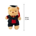 thumbnail image 4 of Iumwxz Graduation Bear Plush Toy 30cm Stuffed Animal with Cap and Gown for Bachelor Doctoral Degree Graduate Gift Classmates Friends Soft Cuddly Keepsake School Memory Souvenir, 4 of 5