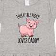 thumbnail image 4 of Inktastic This Little Piggy Loves Daddy- Cute Girls Toddler Dress, 4 of 5