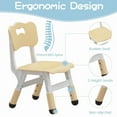 thumbnail image 3 of Towallmark 47.2" x 23.6" Kids Table and 6 Chairs Set, Adjustable Height Childrens Table Set for Ages 3-10, Toddler Activity Table with Graffiti Top, Non Slip Legs, 300Lbs Capacity, 3 of 9