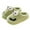 Green, variant on Luxalzxs House Slippers for Woman Cute Cartoon Big Eyes Cotton Memory Foam Slippers Plush Comfy Home Bedroom Slippers