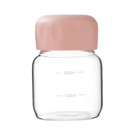 ACDANC Cute Glass Mini Bottle Small Bottle Cute Water Bottle Mini Cup Mugs Water