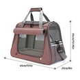 thumbnail image 6 of Pet Carrier Transparent Mesh for Medium and Small Cats Soft-Sided Pet Carrier Dog Carriers with Safety Zippers, 6 of 6