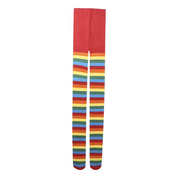 Listenwind Women's Pantyhose Striped Style High Waist Bag Foot Slim Fit Comfortable All-Match Base Socks