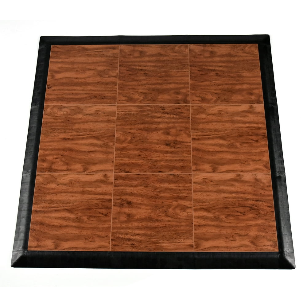 Greatmats Portable Interlocking Wood Grain Dance Floor Kit for Tap