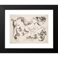 thumbnail image 2 of Félix Bracquemond 24x19 Black Modern Framed Museum Art Print Titled - Roosses and Ducks (1866), 2 of 5