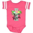 thumbnail image 3 of Inktastic He is Risen Floral Print Cross with Beautiful Flowers Boys or Girls Baby Bodysuit, 3 of 5