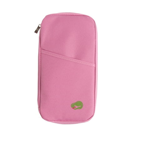 Green Travel Wallet Multi-Functional Travel Passport Package Credit ID Card Cash Wallet Multicolor Holder Case Document Storage Bag Purse Documents Zipper Organizer Unisex ()