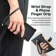 thumbnail image 5 of For Samsung Galaxy Z Fold 4/Z Fold 3 5G/Z Fold 2 Phone Case，Shockproof Luxury Leather Rugged Zipper Card Slot Cover，Wristlent Stand Case Cover, 5 of 5