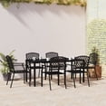 thumbnail image 1 of vidaXL 7 Piece Garden Dining Set Anthracite Steel, 1 of 5