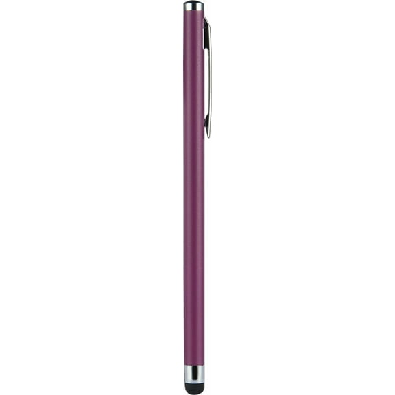 Insignia - Slim Stylus Ergonomic Stainless Steel Maroon NS-MSSTL2U
