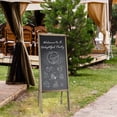 thumbnail image 3 of Fionafurn Free Standing Chalkboard Easel，Wooden Restaurant Blackboard for Business Signage，Nature, 3 of 8