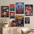 thumbnail image 2 of Póster de arte autoadhesivo de la serie de televisión S-Stranger T-Things, decoración, pintura, arte de pared, papel Kraft blanco, decoración del hogar, 2 of 5