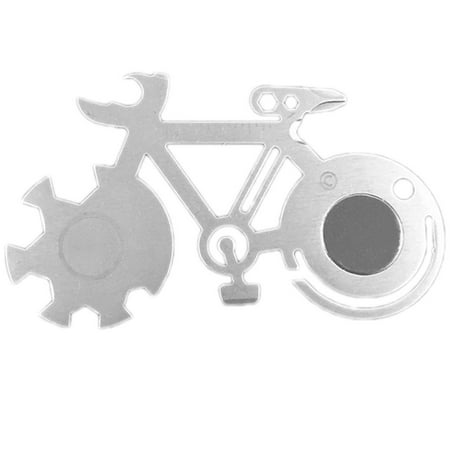 

Thinsont Shaped Repair Tools Multi-purpose Mountain Bike Repair Wrench Scale Can Opener Screwdriver Card