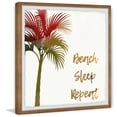 thumbnail image 2 of Marmont Hill Beach Sleep Repeat II Framed Wall Art, 2 of 6