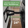 thumbnail image 4 of SANUS Premium Full Motion TV Wall Mount Bracket - Extend, Tilt, Swivel Big TVs Up To 90" - Universal TV Mount Inlcudes All Hardware Needed & Drilling Template for DIY Install, 4 of 8