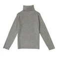 thumbnail image 2 of Esho Toddler Girls Boys Cotton Turtleneck Sweater Blouse, Kids Long Sleeve Solid Pullover Tops, 1-7T, 2 of 8