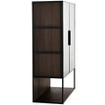 thumbnail image 6 of 51.2'' Tall Metal Frame Cabinet For Display With Tempered Glass Door And Led Lighting - Modern Minimalist Style Living Room, Office, Study Lighting,, 6 of 7