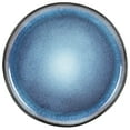 thumbnail image 3 of Gibson Soho Lounge Nardini 12 Piece (Service for 4) Plates and Bowls Reactive Glaze Dishes Stoneware Ceramic Dinnerware Set - Black and Blue, 3 of 11