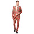 thumbnail image 1 of Christmas Adult Suit, Red - Extra Large - Size 46-48, 1 of 1