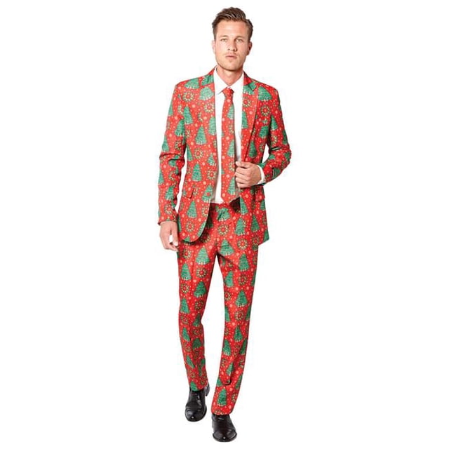 Christmas Adult Suit, Red - Extra Large - Size 46-48