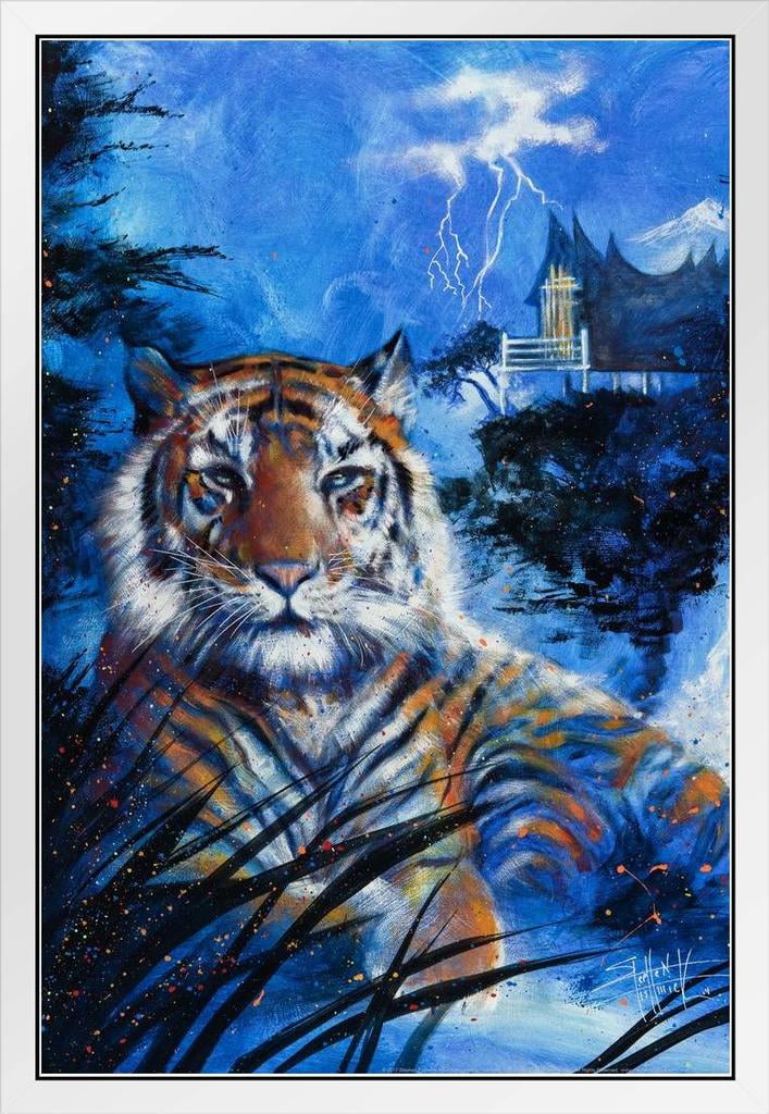 Tiger Sum Tiger Painting by Stephen Fishwick Art Tiger Art Print Tiger