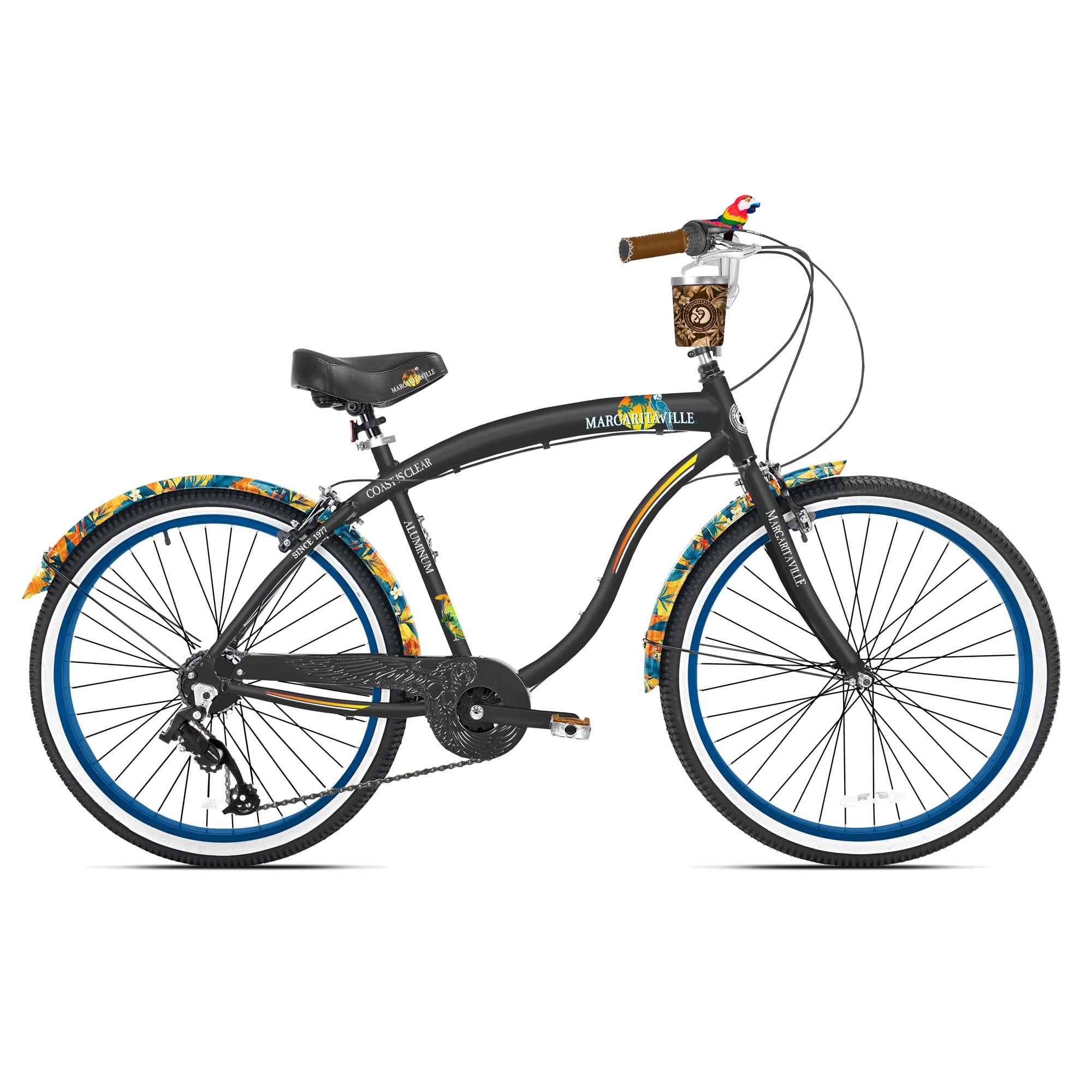 Margaritaville 26 Cruiser Men s Cruiser Bike with Sturdy Handles Alloy Frame Walmart