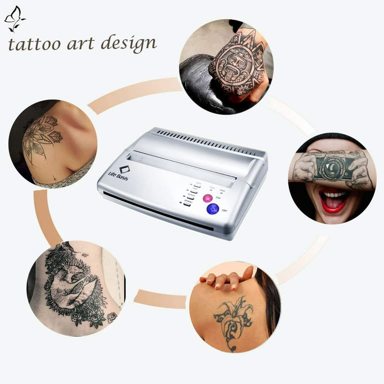 LifeBasis Thermal Copier Tattoo Stencil Transfer Copier Printer Tattoo  Transfer Machine with 30PCS Stencil Sheets Tattoo Stencil Printer for Men  and