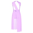 thumbnail image 2 of MSemis Girls Sequins Lyrical Dance Dress Modern Contemporary Ballet Dance Leotard Dress Purple 8, 2 of 5