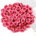 thumbnail image 3 of 20 piezas de 2 cm de mini rosas artificiales para decoración del hogar, decoración de bodas, flores falsas, corona de bricolaje, álbum de recortes, regalos, accesorio, 3 of 5