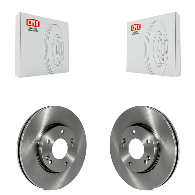 CMX Front Disc Brake Rotors Pair for Car 2007-2009 Kia Rondo K8-100458