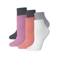 thumbnail image 3 of Hanes Women's Originals Supersoft Ankle Flat Knit Socks, Extended Size 6-Pack, 3 of 7