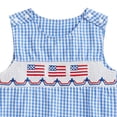 thumbnail image 4 of Ymyiu Newborn Dress Baby Girl Summer Clothes Newborn Outfit Romper Infant Baby Dress Headband Cute Outfits Girls 3 6 Months (Light Blue,3-6 Months), 4 of 5